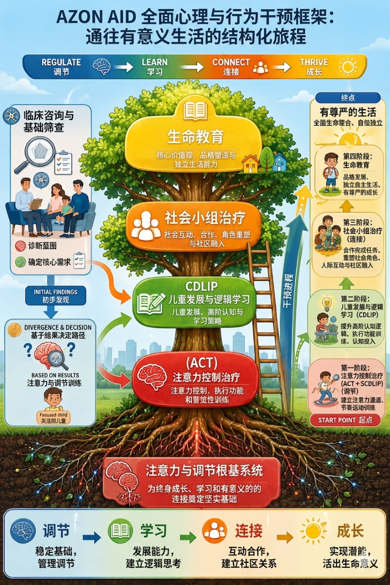 AZON AID 儿童综合心理与行为干预框架