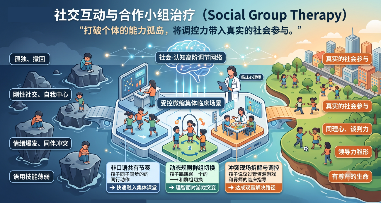 社交互动与合作小组治疗